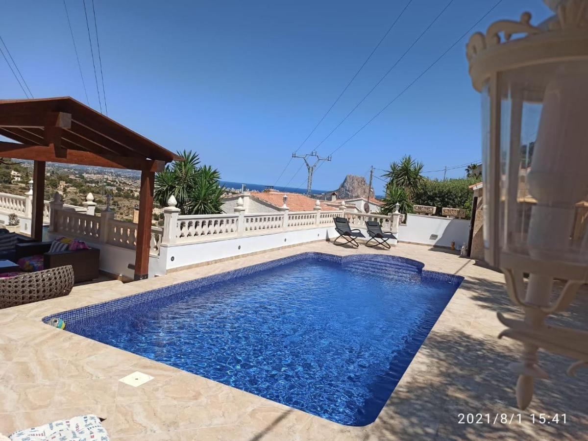 Villa Med Panoramautsikt Med Privat Pool I Calpe, Costa Blanca, Spanien Exterior foto